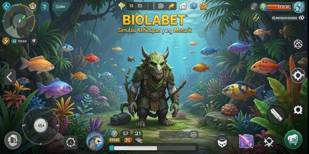 Tampilan gameplay <strong>BIOLABET</strong> yang menarik dengan interaksi karakter yang dinamis.