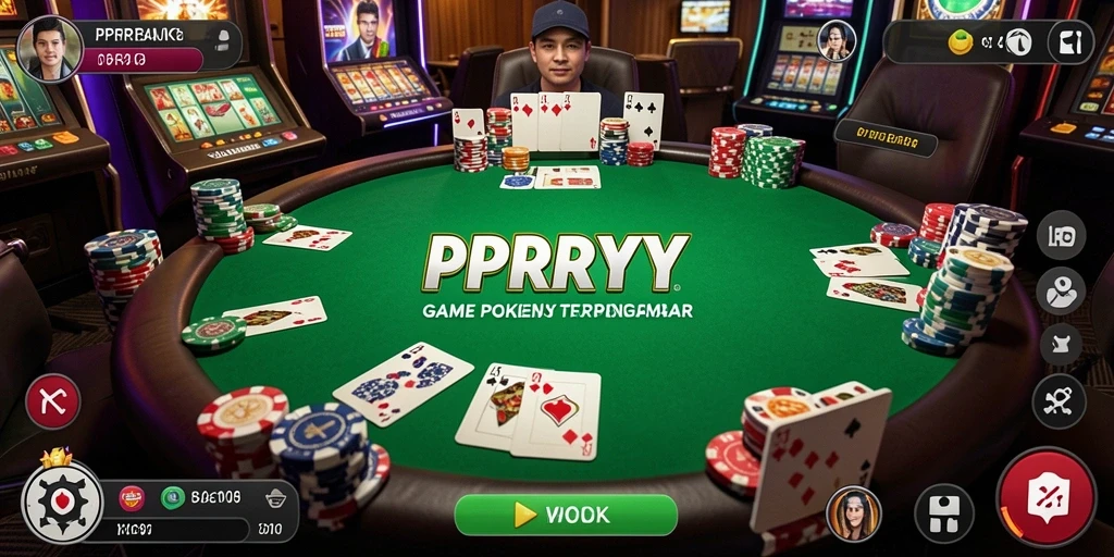 Tampilan menarik dari gameplay poker di PPRRYY.