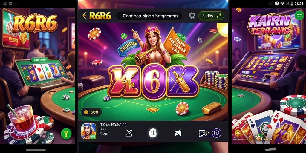 Tampilan gameplay R6R6 yang menakjubkan dalam permainan kasino.