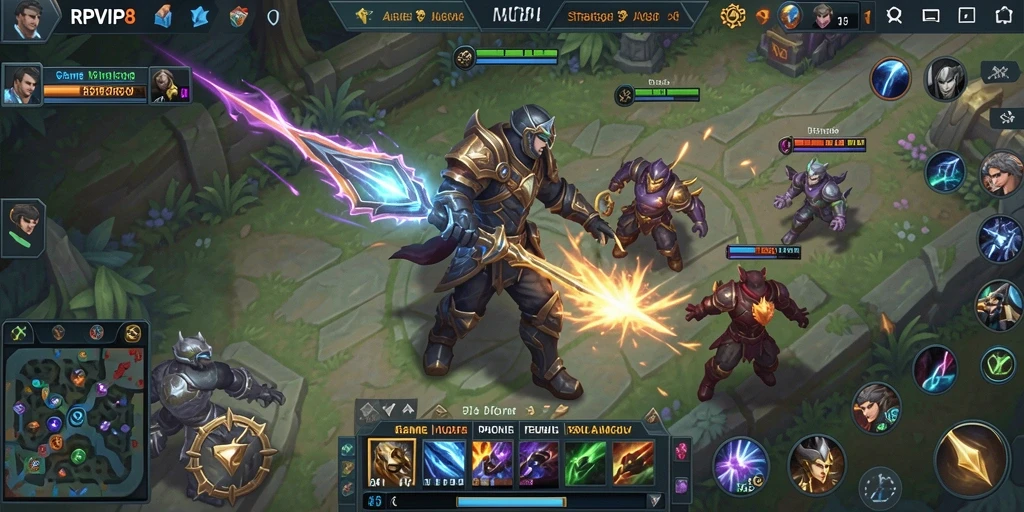 Tampilan gameplay seru dan strategis dari RPVIP8.