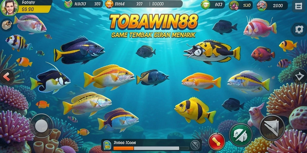 Tangkapan ikan yang penuh warna dalam TOBAWIN88.