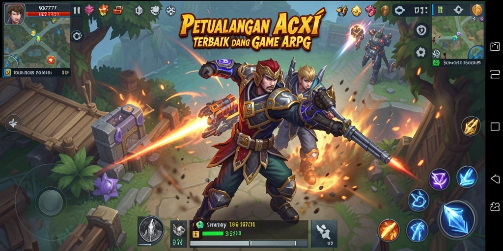 Tampilan layar gameplay VO777 yang mendebarkan dengan aksi ARPG.
